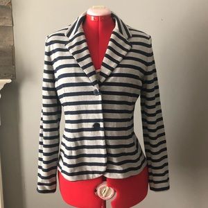 GAP Navy & Gray Striped Blazer - Sz L